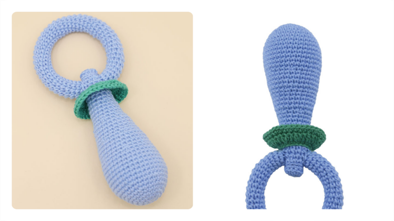 Receita de Brinquedo Amigurumi de Crochê para Cachorro em Formato de Chupeta