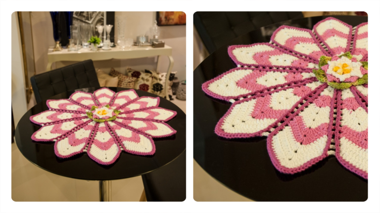 Receita de Toalha de Crochê Mega Flor: Elegância e Charme para sua Casa