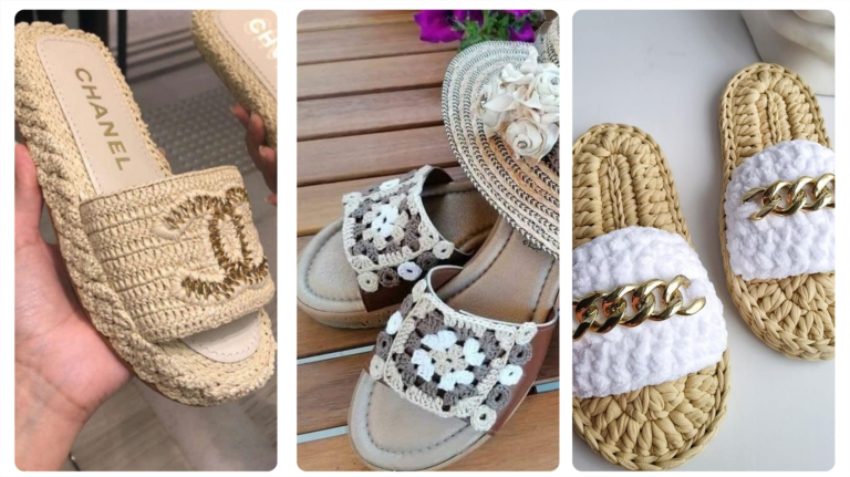 Crochê Artesanal de Alta Qualidade: 28 Chinelos Customizados com Crochê!