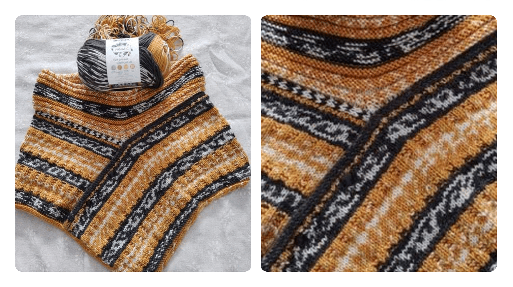 Receita: Poncho de Tricô Gola Cirandar