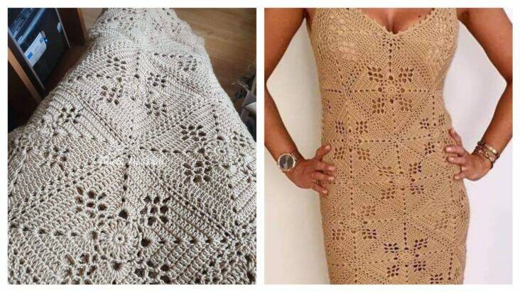 Faça Você Mesmo: Crie um Vestido Único Usando a Técnica de Crochê Square