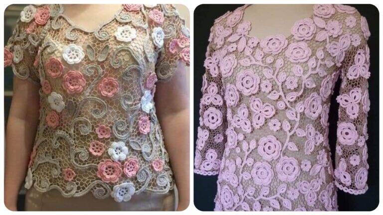 Elegância e Tradição: Explorando a Beleza das Blusas de Crochê Irlandês