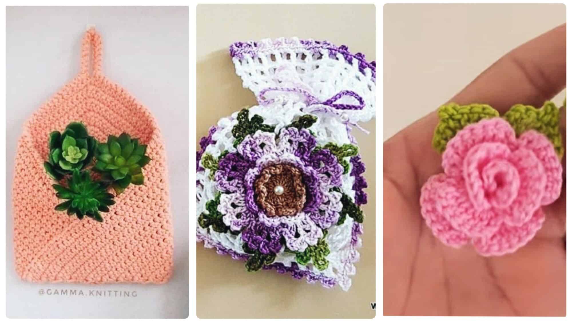 Tutoriais e Ideias: 10 Presentes Rápidos de Crochê para o Dia das Mães