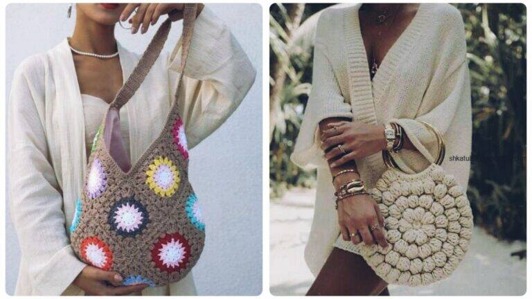 22 Ideias de Bolsas de Crochê Modernas com Gráficos e Tutorial