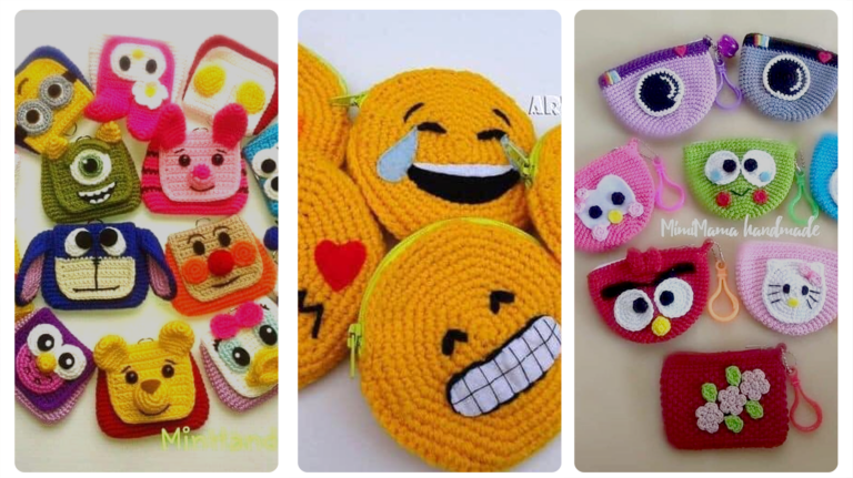Ideias Criativas em Crochê: Porta-Moedas Encantadores para Organizar com Estilo!