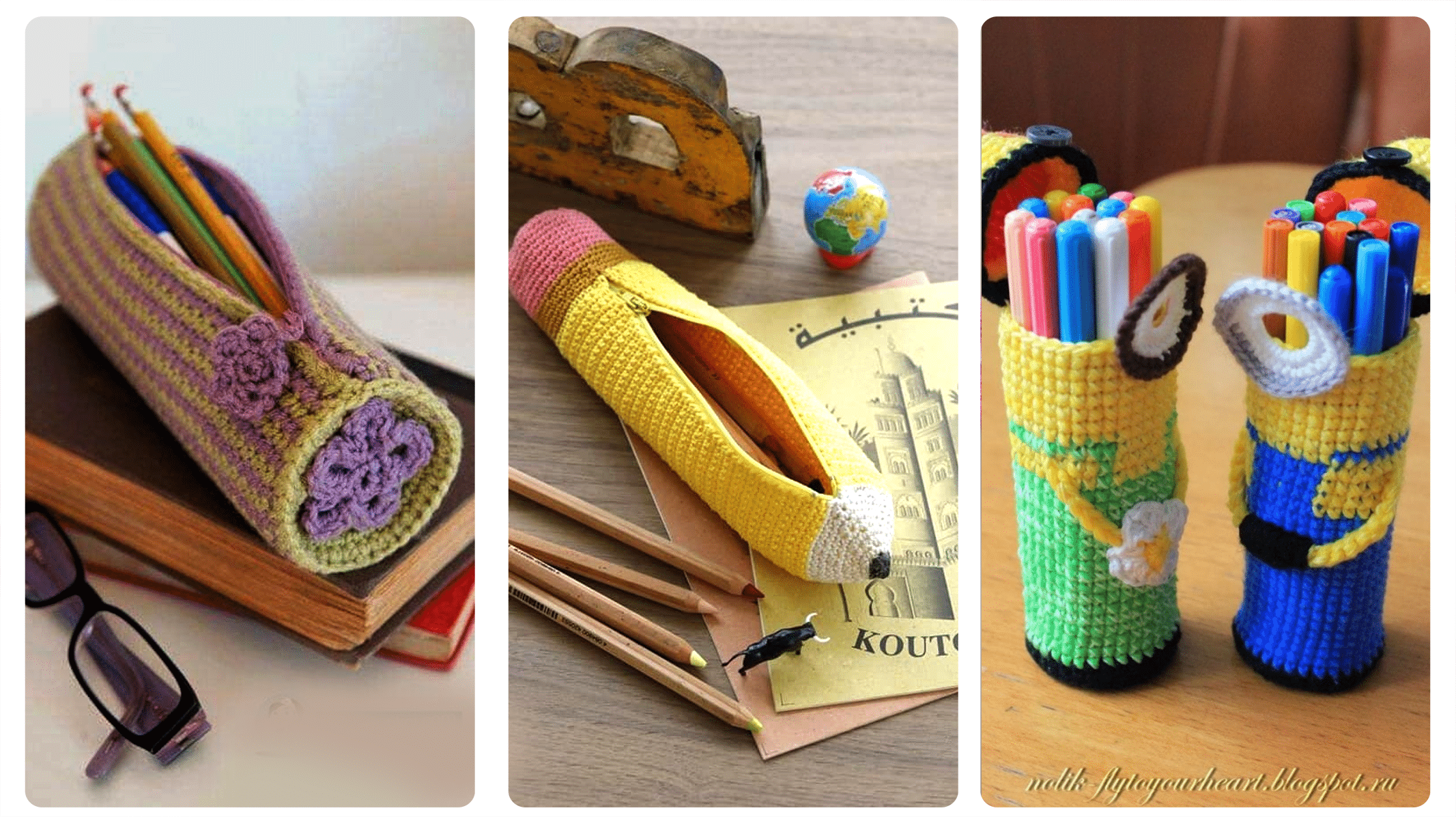 Ideias Criativas em Crochê: Estojo Porta-Lápis Encantador para Organizar com Estilo!