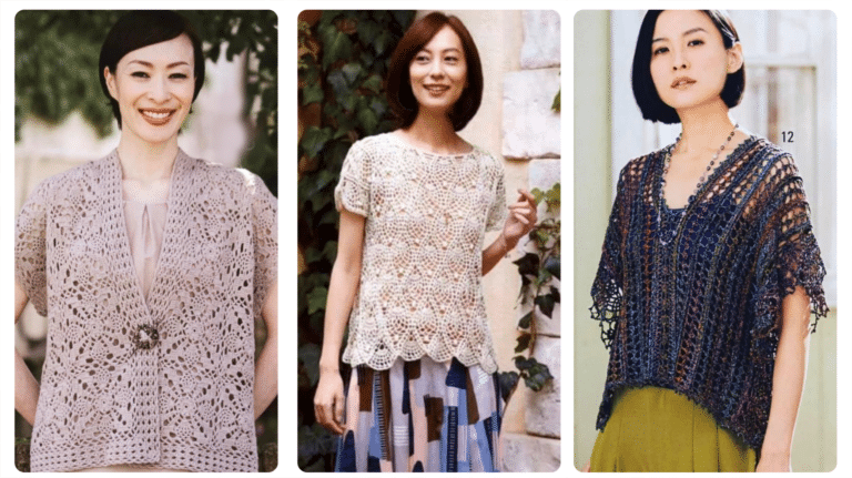 Crochê de Luxo: Blusas em Crochê para Outono/Inverno 2024