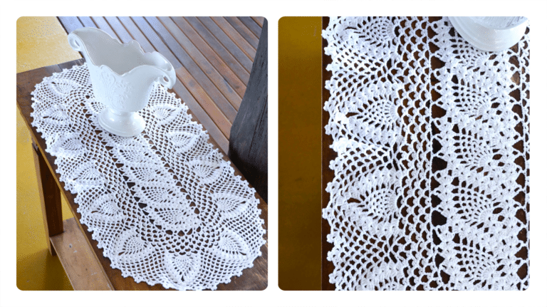Receita Caminho de Mesa em Crochê Abacaxi: Elegância e Charme para Sua Decoração em 2024