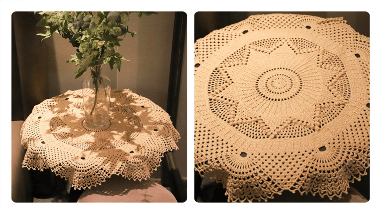 Receita Centro de Mesa em Crochê Redondo Flor de Porcelana: Delicadeza e Sofisticação para Sua Decoração