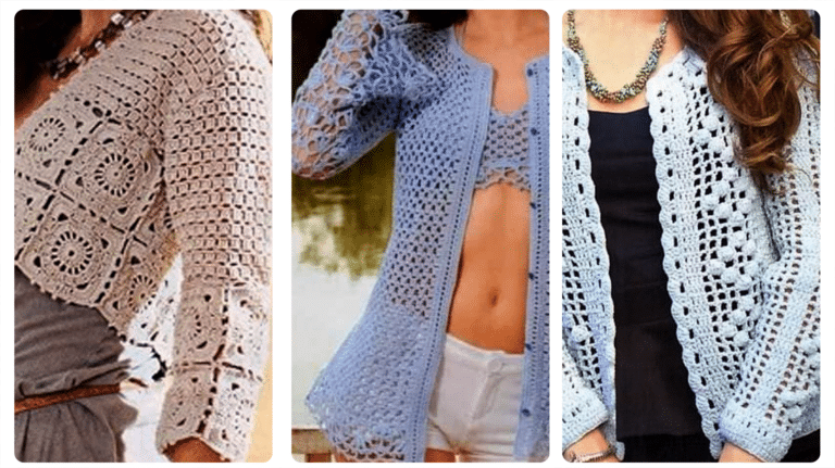 30 Cardigans em Crochê para Outono/Inverno 2024: Elegância e Estilo Artesanal!
