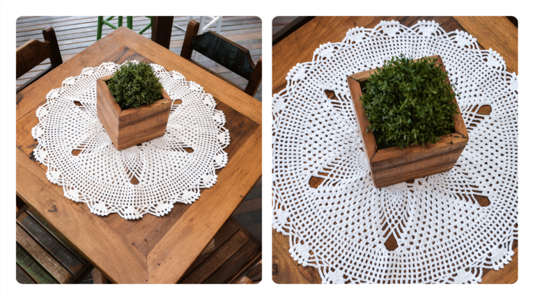 Receita Toalha de Crochê Encanto: Beleza e Sofisticação para Sua Mesa