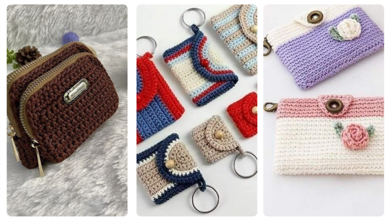 Crochê Fácil para Presentes: Mini Bolsinhas de Crochê Porta Moedas