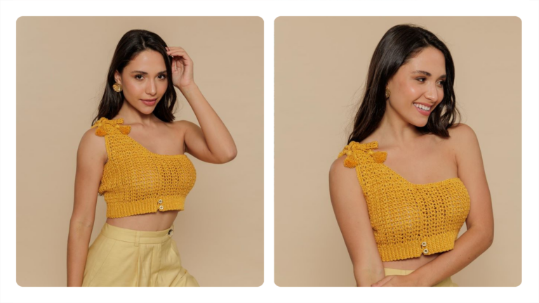 Receita Cropped de Crochê Ouro: Brilho e Estilo Para Arrasar em Qualquer Ocasião