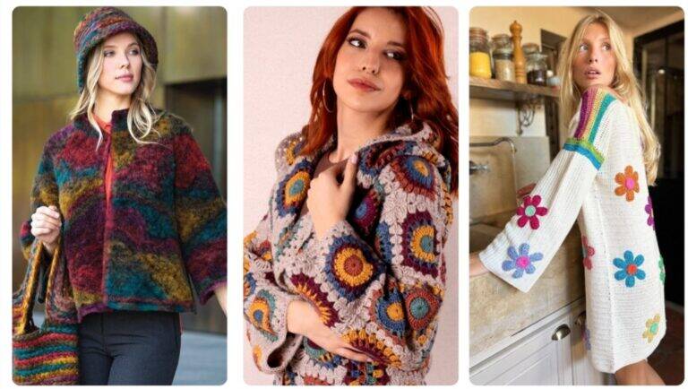 Crochê Moderno: Blusas Coloridas e Elegantes para Aquecer o Outono/Inverno 2024