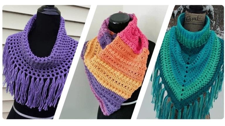 Crochê Moderno para Outono Inverno 2024: Golas de Crochê – Inspirações e Tendências!