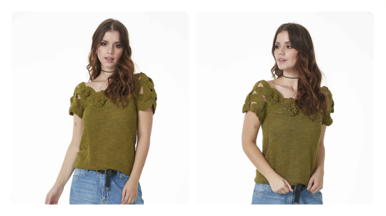 Blusa de Crochê Irlandês: Elegância e Delicadeza no Artesanato