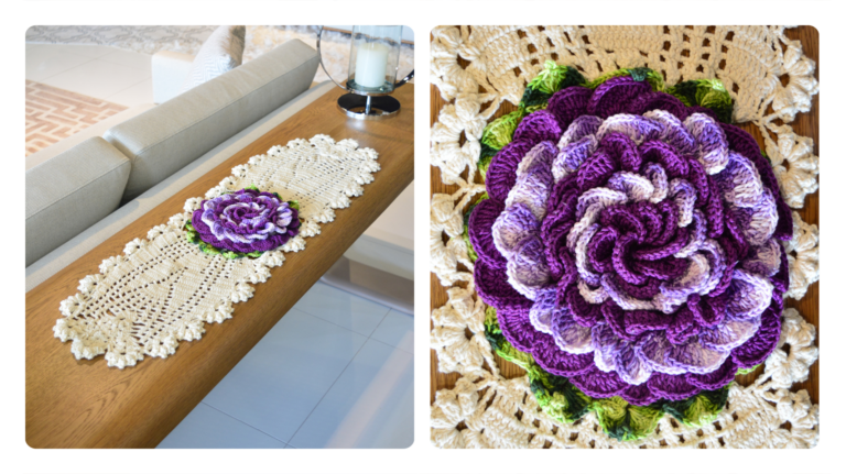 Receita Trilho de Crochê Orquídea: Elegância e Delicadeza para Sua Mesa