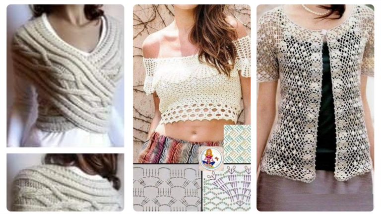 Blusas de Crochê com Gráficos: Elegância Artesanal para Todas as Estações