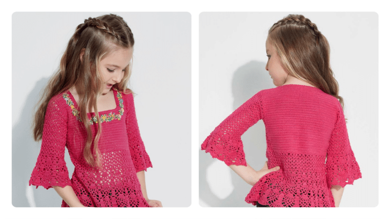 Receita Blusa Tutti-Frutti de Crochê Infantil Rebordada