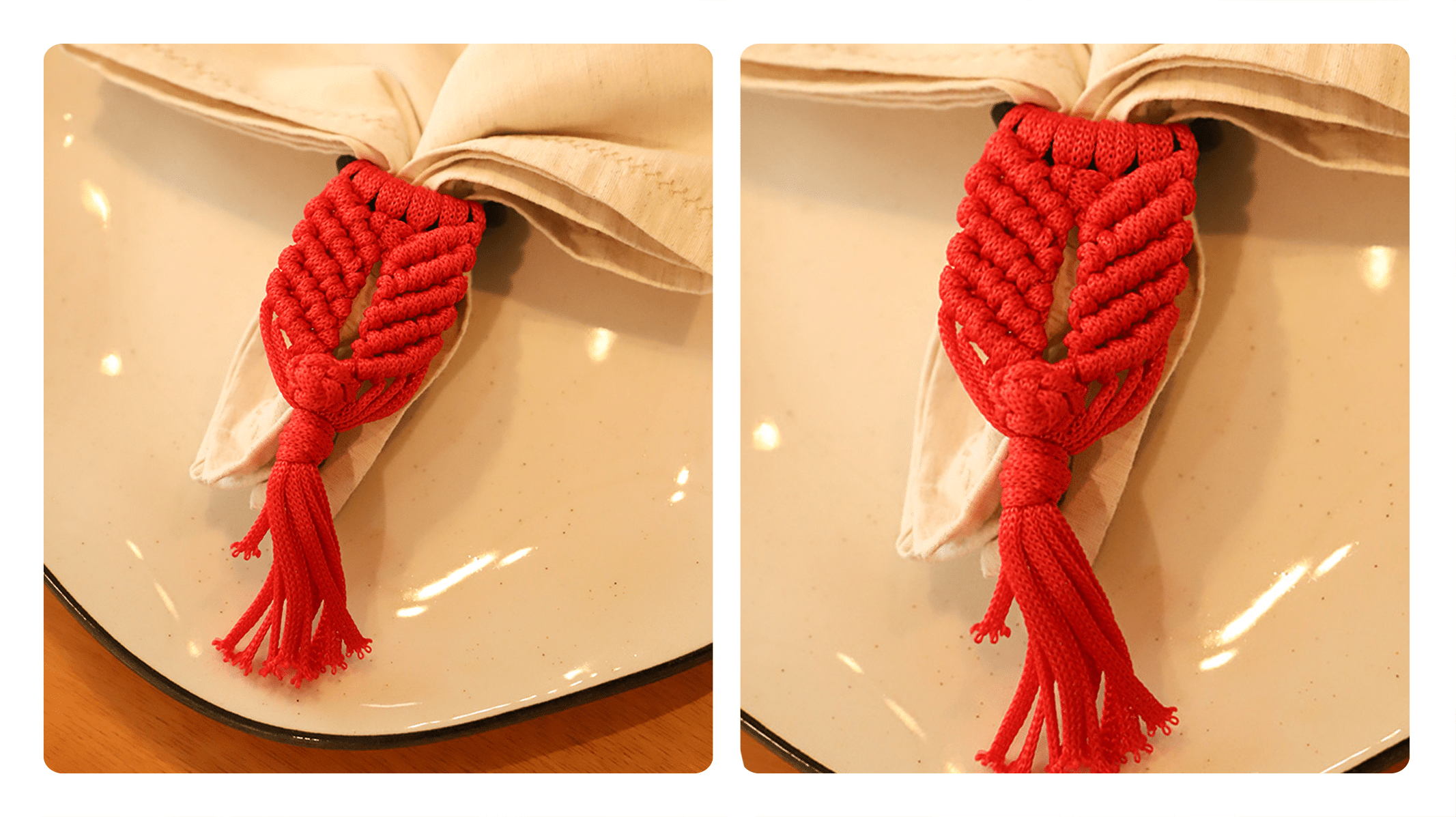 Receita Porta-guardanapos em Crochê Vermelho: Um Toque de Elegância na Sua Mesa