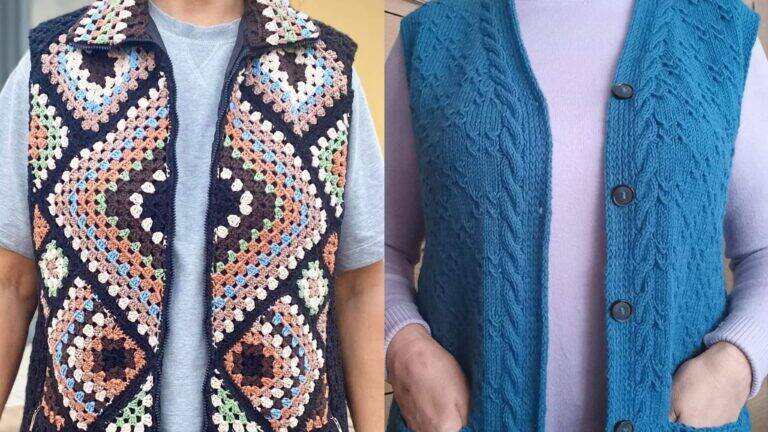 Coletes de Crochê e Tricô: Estilo, Versatilidade e Elegância