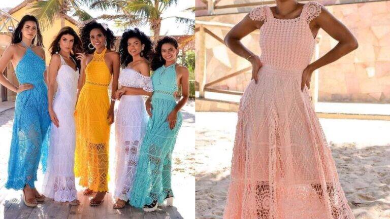 Vestidos de Crochê para Madrinhas com Padrões Grátis: Elegância e Exclusividade para Casamentos