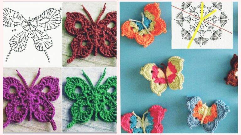 Borboletas de Crochê: Encanto e Criatividade em Cada Detalhe