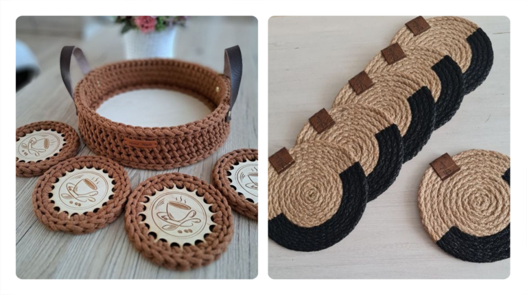 Porta-Copos em Crochê: 18 Idéias Incríveis para Te Inspirar!