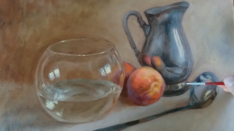 Aprenda Grátis Agora Mesmo Pintura em Óleo sobre Tela: Como Capturar Vidro e Metal com o Artista Kleber Facchin!