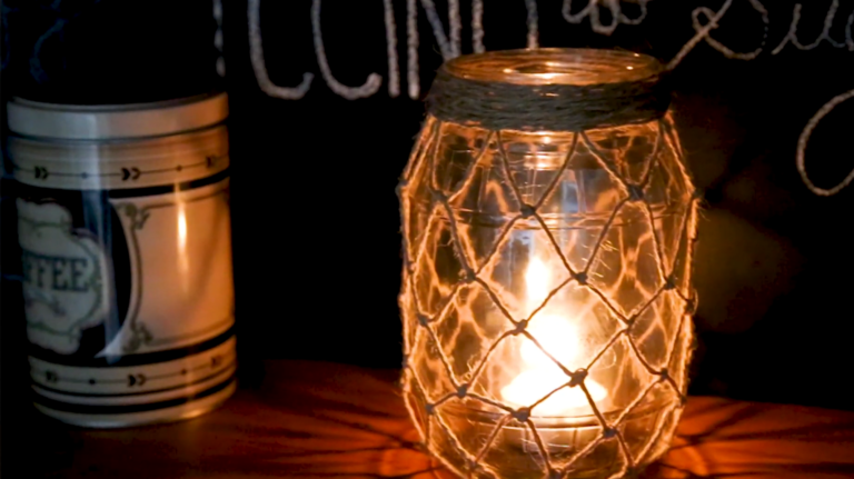 Como Fazer Lanterna de Pote de Vidro com Macramê: Decoração Charmosa e Sustentável!