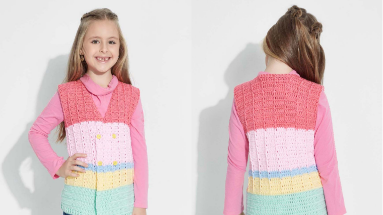 Receita Colete de Tricô Infantil Colorido: Alegria e Conforto para os Pequenos