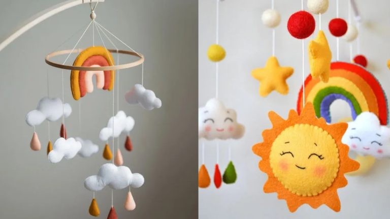 Projetos Incríveis de Decoração em Feltro para o Quarto do Bebê