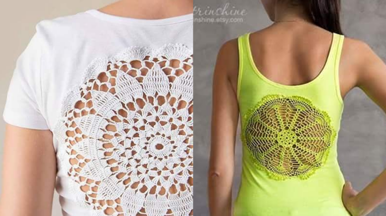 Customização de Camisetas com Crochê: Transforme suas Peças com Estilo e Criatividade