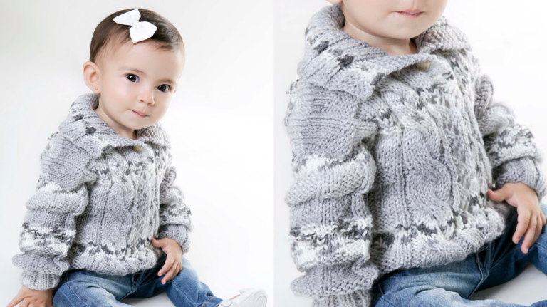 Receita Blusa de Tricô Cinza Print Baby: Conforto e Estilo para os Pequenos