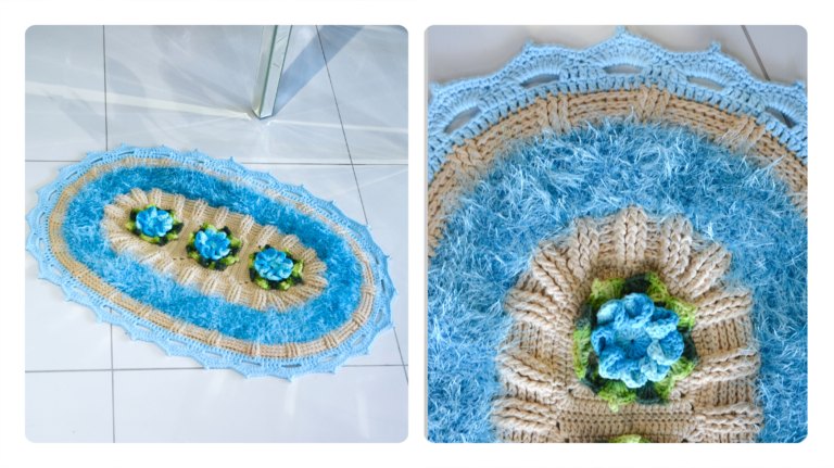 Receita Tapete de Crochê Oceano: Beleza Artesanal para a Sua Casa