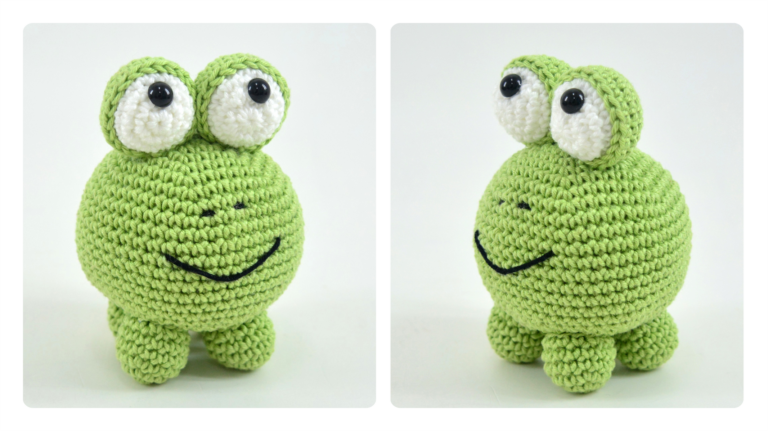 Amigurumi de Crochê Sapo Bola