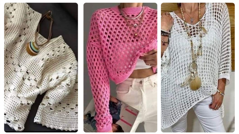 Blusas de Crochê: Padrões Incríveis para Inspirar suas Criações