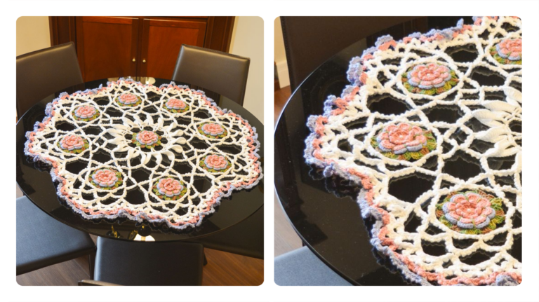 Receita Centro de Mesa de Crochê Encantado: Elegância e Charme para sua Decoração
