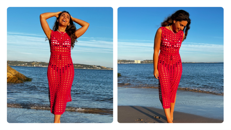 Saída de Praia de Crochê Charme: Elegância e Estilo para o Verão