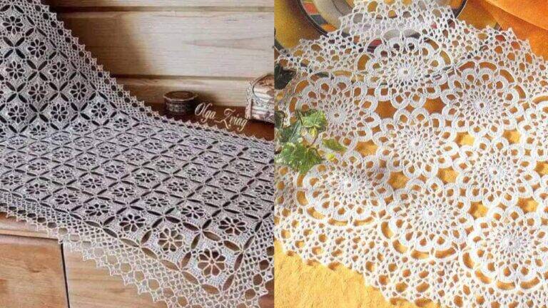 Caminhos de Mesa em Squares: Personalize sua Mesa com Crochê Artesanal