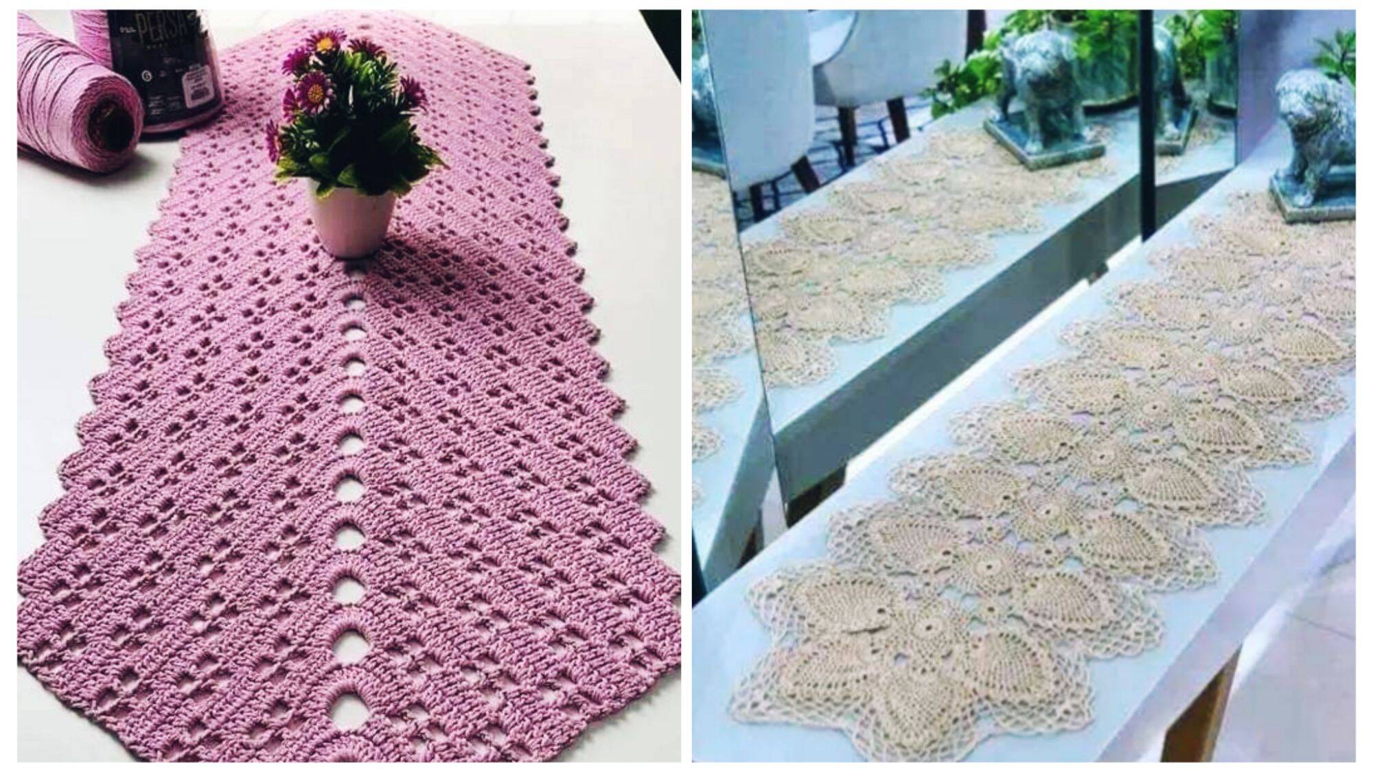 caminhos de mesa crochê