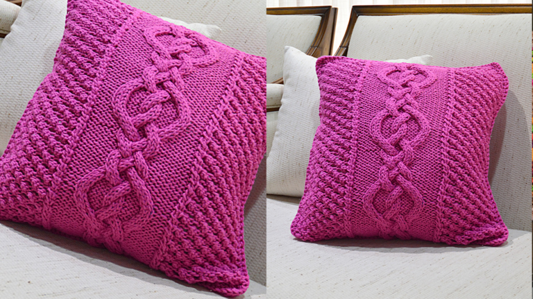 Almofada Tricô Pink: Conforto e Estilo para a Decoração da Sua Casa