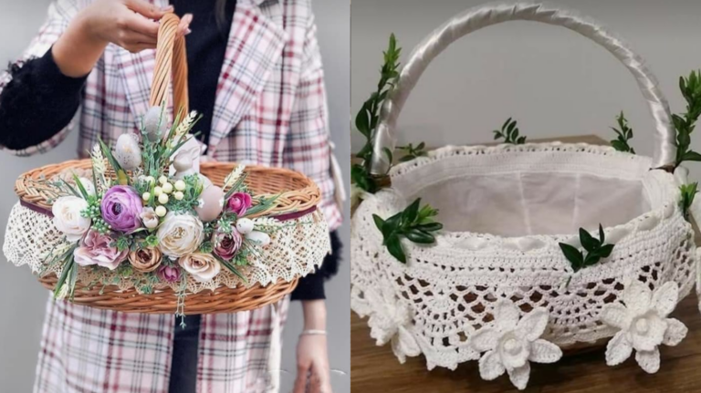 Sustentabilidade: Faça Barradinhos de Crochê para Customizar Cestos de Palha