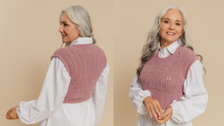 Colete Lírio em Tricô: Delicadeza e Estilo para Todas as Ocasiões