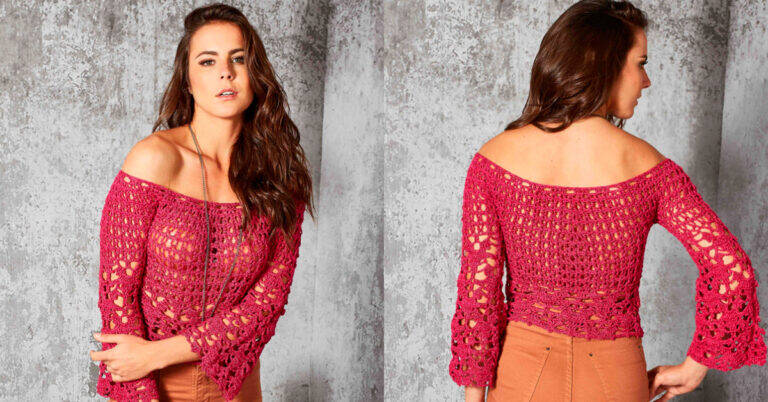 Peça de Crochê Glamour Pink: Elegância para Qualquer Look