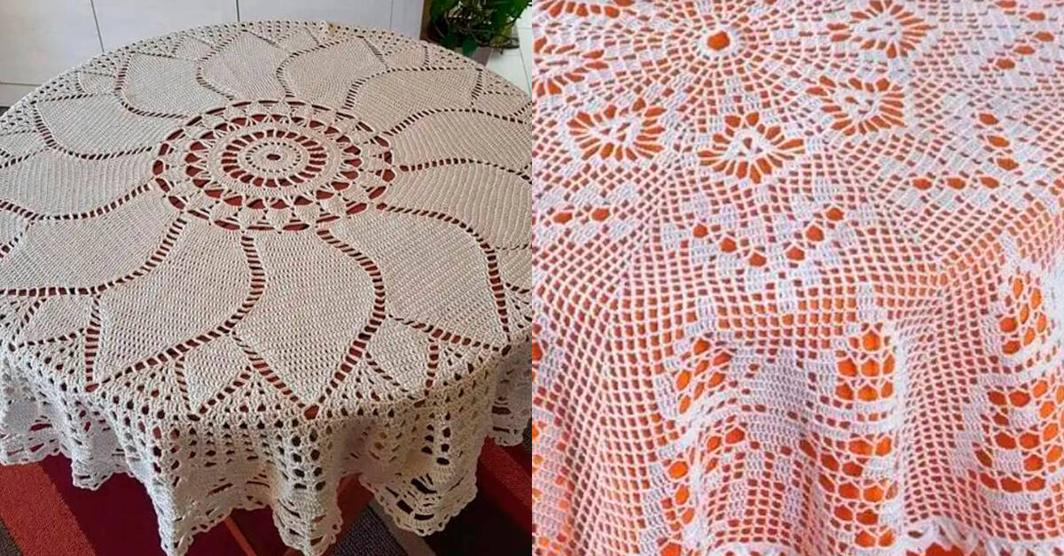Centros de Mesa de Crochê: Ideias e Padrões Grátis