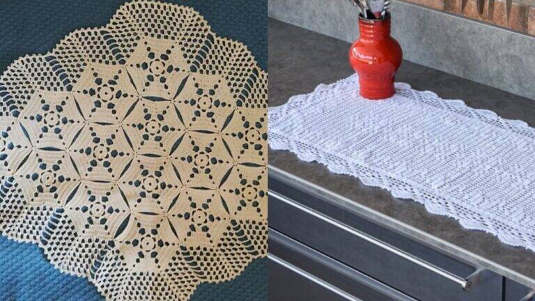 Como Usar Caminhos de Mesa em Crochê para Decorar com Charme
