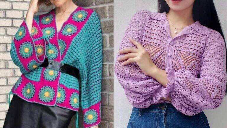 Crochê de Luxo: 11 Modelos Encantadores com Squares e Gráficos para Inspirar sua Criatividade