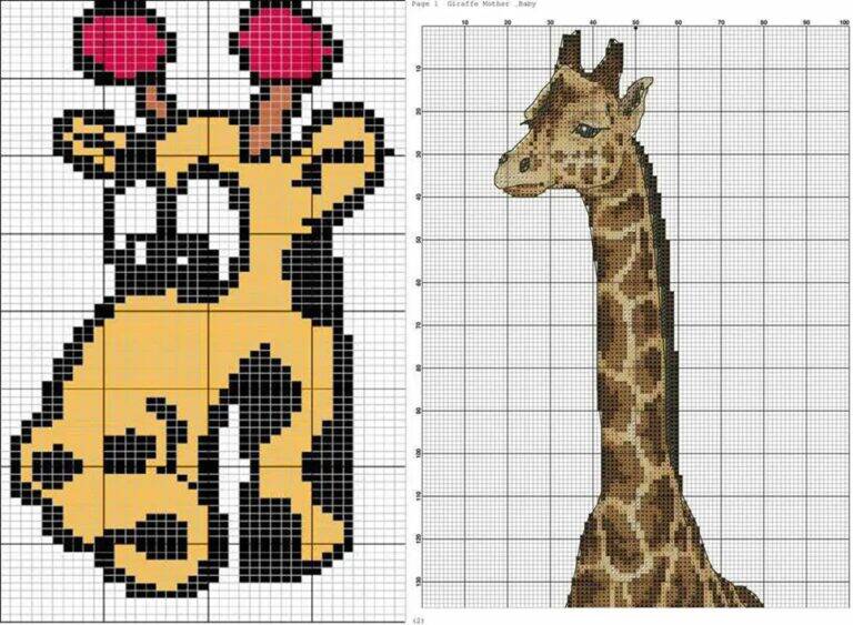 Girafa em Ponto Cruz: Traga a Natureza para Dentro de Casa!