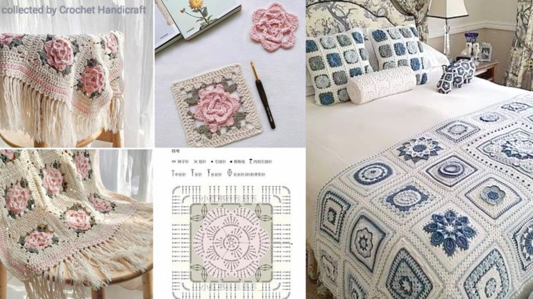 Colchas de Crochê de Luxo que mais Vendem! A Arte de Transformar Ambientes com Conforto e Elegância!